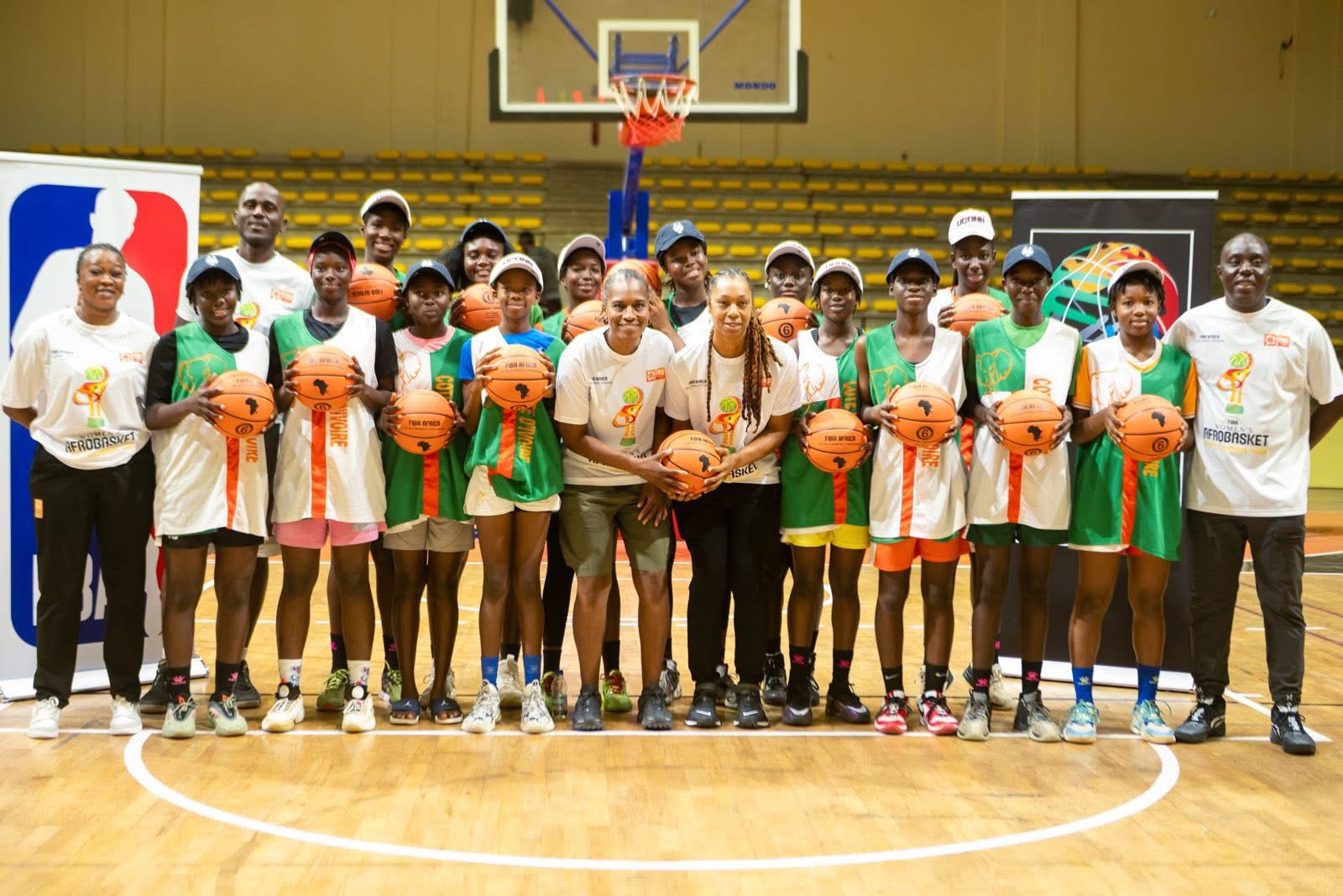 Team photo with FIBA Africa Women's Development Program participants